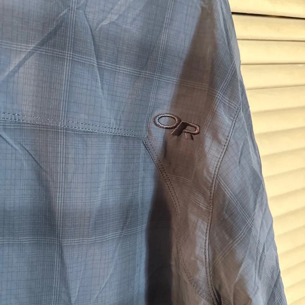 Outdoor Research Men's Navy Checkered Shirt - Picture 4 of 4